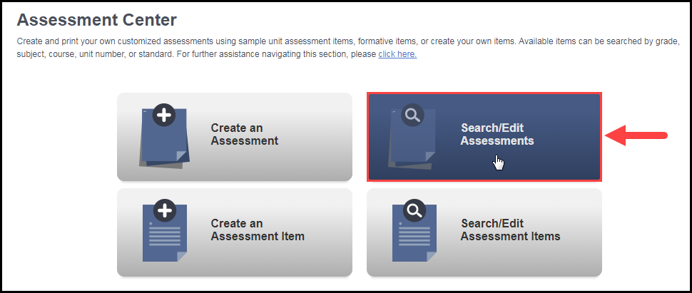 Managing My Assessments Teks Resource System Support